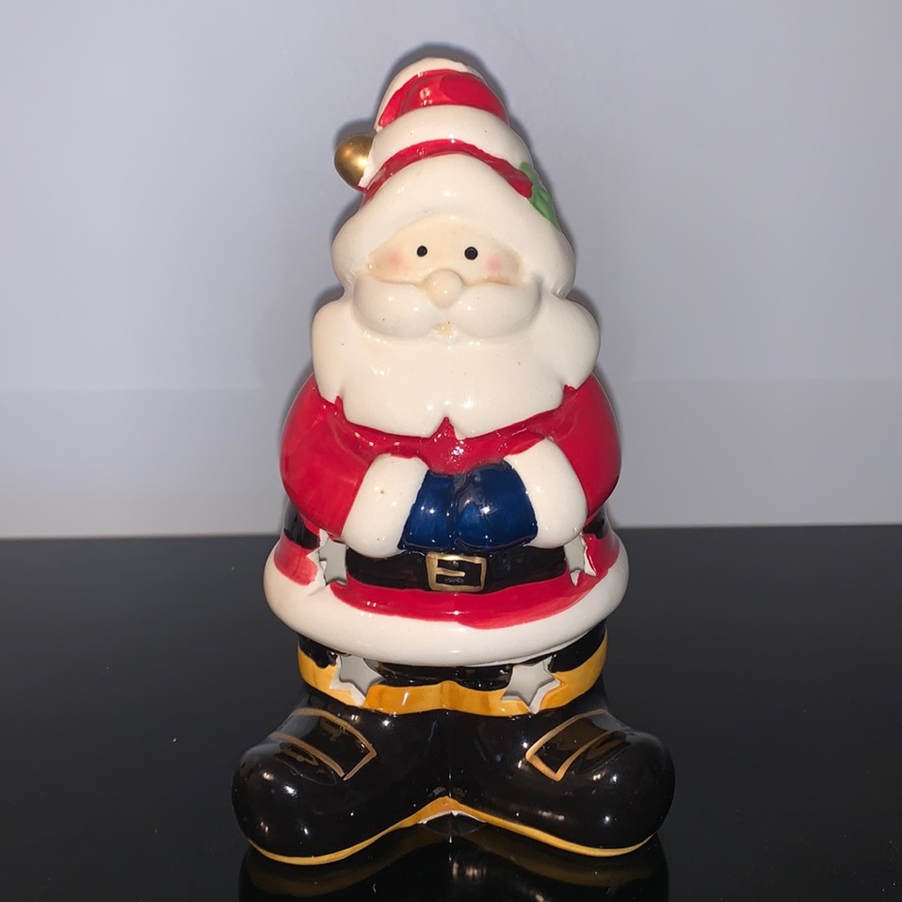 Santa candle holder